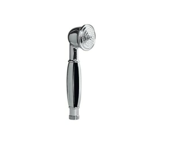 Designer Handbrause Retro – 1-Funktion, Antikchrom, Aus Verchromtem Messing, Mit Porzellangriff, Von Novoterm-Loge